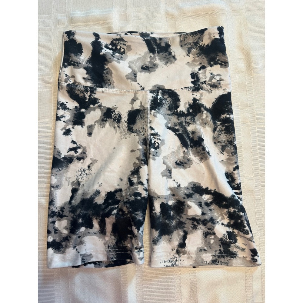 Balance Collection Shorts Women S Black White Tie Dye Bike Athletic High Waist
